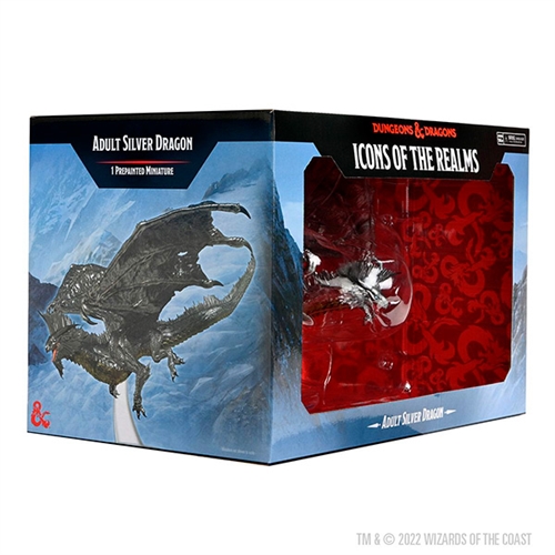 DnD - Adult Silver Dragon - Icons of the Realms Premium DnD Figur